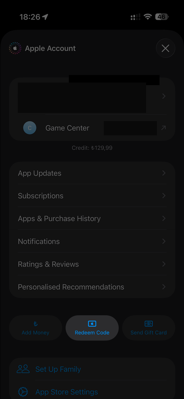 Redeem Code